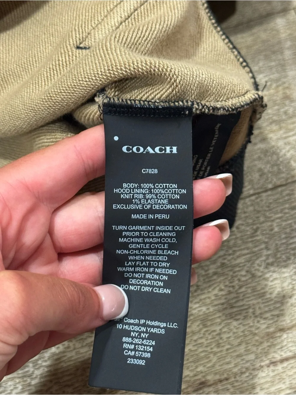 Coach Signature Hoodie Size Medium